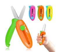 YPLUS Safety Scissors for Kids Ages 1-5, Retractable 3 Pcs Set