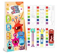 YPLUS Water Colouring Book for Children Painting Watercolour Paint Set Paper for Kids, Magic Book Arts and Crafts Gift for Drawing - Mini Monsters