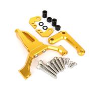 YPLVWSOYQ Directional Dampers Compatible With MT-09 2024 Motorcycle CNC Aluminum Steering Damper Adjustable Steer Stabilizer Mounting Kit Absorber Stabilizer(Yellow,A)
