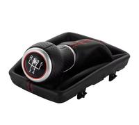 YPLVWSOYQ Gear Shifter Knob Head Compatible with A5 8T Q5 5 6 Speed Car Manual Gear Shift Knob PU Gaiter Boot Cover Styling Parts