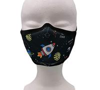 YPM Face Covering Mask Kids Space, Washable, Black, 0.021 kg