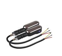 YPMGRWLSN Indicators 2Pcs Motorcycle Led Turn Signal Indicator Lights Color Projection Lamp Universal Moto Sequential Flowing Flash Running Light