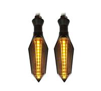 YPMGRWLSN Indicators 8mm Motorcycle LED Turn Signal Lamp Sequential Flowing Flash Indicator Lights Amber Running Light Tail