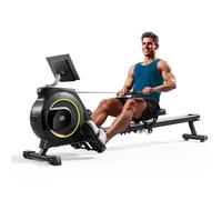 YPOO Rowing Machine for Home, 350 LB Capacity, 16-Level Silent Resistance, Magnetic Rowing Machines for Home Foldable, Full-Body Workout Compact Rowing Machine for Cardio & Strength with APP Support