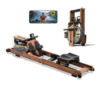 YPOO Rowing Machines, Magnetic Rowing Machines for Home Gym, 16 Levels Resistance Rowing Machine Foldable Quiet with Dual Slide Rail, 350lb Folding Rowing Machine with LCD Display Seat Cushion & App
