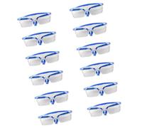 YPREWY 12Pcs Lightweight PVC Goggles For Factory And Construction Workers Protective Clear Lens Industrial Use