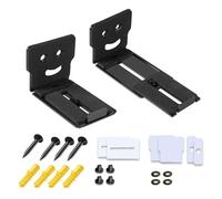 YPREWY 2pcs Speakers Wall Mount Stands, Extendable Arm Floating Rack Home Theater Speakers Holders Metal Construction