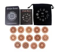 YPREWY Ancient Pocket Runic Symbols Educational Game Accessories For Cultural Exploration & Rituals Collectible Handmade Runes