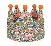 YPREWY Baby Hat Cotton Crown Newborn Shower Party Breathable Infant Headdress Lovely Photography Props Crown Headband Newborn Party Hat