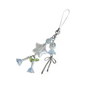 YPREWY Contemporary Star Pattern Keychain Lightweight Acrylic Craft Practical Phone Strap Travel Accessory For Girls Teenagers Aesthetic Phone Charm Accessory