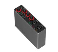 YPREWY Durability Metal Construction USB Music Interfaces Sound Card for Podcasters MultiDevice Compatibility Sound Card