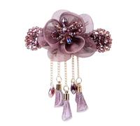 YPREWY Elegant Tassels Flower Hairpin Traditional Chinese Styles Beautiful Hair Clip for Media or Long Hair