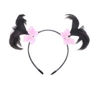 YPREWY Fashion Children's Braided Hairpiece With Bows Easy Care Synthetic Wigs Accessory For Daily and Party Use