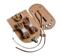 YPREWY Handmade Crochet Bag Supplies Set With Adjustable Strap PU Leather Base And Bottom Base For Crafting Backpack Purses Backpack Component