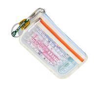 YPREWY High Capacity Pencil Case 2 Compartments Pen Bag Clear Pencils Pouches Pen Organiser Travel Cosmetic for Adult Canvas Pencil