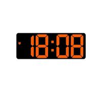 YPREWY Mirrored Design LED Digital Alarm Clock With Dimming Date Day Of Week Temperature Display For Bedroom Table Decors Snooze Clock