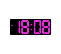YPREWY Mirrored Design LED Digital Alarm Clock With Dimming Date Day Of Week Temperature Display For Bedroom Table Decors Snooze Clock