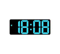 YPREWY Mirrored Design LED Digital Alarm Clock With Dimming Date Day Of Week Temperature Display For Bedroom Table Decors Snooze Clock