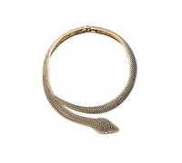 YPREWY Modern Retro Snake Necklace Clavicle Chain Neck Accessories For Elegant Outfits Distinctive Styles Neckchain Accessory Snake Necklace