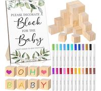 YPREWY Pack of 75 Sustainable Wood Empty Building Hurdles Three Wheeled Childrens Art Play Supporting Motor Abilities Growth and Learning Fun Natural Wood