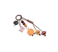 YPREWY Playful Hamburger Resin Keychain Decorative Treat Thin Lightweight Charm For Pack Purse Adults Kids Creative Hamburger Phone Belt