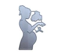 YPREWY Pregnant Woman And Baby Jumpsuit Metal Cutting Dies Stencil Scrapbooking Embossing Tool Die Cuts Mothers Day Paper Card Album Template Mold Decoration Craft