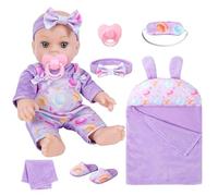 YPREWY Realistic 12inch Vinyls Newborns Girl Baby Dolls Realistic Child Toy Soft Dolls Vinyls With Overalls Bowknot Collectible Soothing Toy