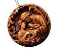 YPREWY Sacred Nativity Scene Acrylic Hanging Charm Delicate Birth Decoration for Christmas Tree and Easters Decors