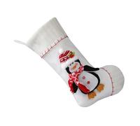 YPREWY Santa/Snowman/Deer/Penguins Christmas Sock Large Capacity Stocking Hanging Gifts Bag for Home Festival Season Decoration