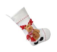 YPREWY Santa/Snowman/Deer/Penguins Christmas Sock Large Capacity Stocking Hanging Gifts Bag for Home Festival Season Decoration