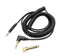 YPREWY Stretchable Headsets Cable For DJ1200 Headphones With 6.35mm Adapter For Professional And Music Enthusiasts High Frequency Extension Cable