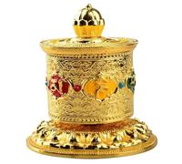 YPREWY Tibetan Prayer Wheel Table Buddhas Scriptures Prayers for Praying Blessing Meditations Healings Table Top