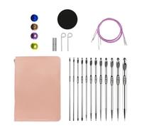 YPREWY Tunisian Crochet Hook Set 3mm-10.0mm Carpet Set Afghan Interchangeable With Storage Bag