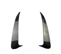 YPSBBHD 1 Pair of Rear Bumper Spoiler Side Canard Air Vent Cover, Compatible with Mercedes Benz C Class W205 C43 C63 AMG 2014-2019,Carbon fiber look-W205 4-door