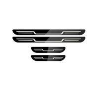 YPSBBHD Car Door Sill Protector, Compatible with Scion xA xB xD iA iM iQ, Anti Scratch Welcome Pedal Protect Trim Cover Auto Accessories,Black