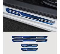 YPSBBHD Car Door Sill Protector, Compatible with Scion xA xB xD iA iM iQ, Anti Scratch Welcome Pedal Protect Trim Cover Auto Accessories, Blue