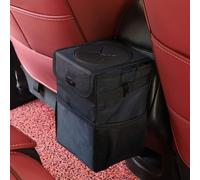 YPSBBHD Foldable Car Trash Can Bags with Lid, Storage and Cleaning Car Trash Bin, Compatible with BMW F10 5 Series F07 5GT F12 6 Series F01 7 Series F25 X3 F26 X4 F15 X5 F16