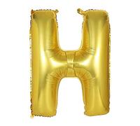 YPSelected 40 Inch Gold Large Foil Helium Alphabet Letter Balloon Wedding Party A-Z (H)