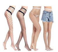 Ypser Fishnet Tights Mesh Stockings Sparkle Rhinestone Glittering Net Pantyhose