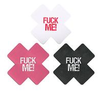 Ypser Nipple Covers Womens Pasties Disposable Self Adhesive Bra Pad Pasty Set (6 Pairs-Word)