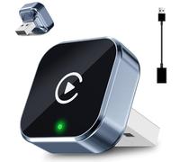 YPSNH Wireless CarPlay Adapter, 2-in-1 Compatible with iOS 10+ & Android 11+, USB-C Convert Wired to Wireless Auto Connect, Suitable for Cars with Carplay Plug and Play