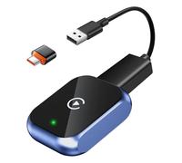 YPSNH Wireless CarPlay Adapter, Mini Plug & Play Convert Wired to Wireless Carplay Fast Auto Connect