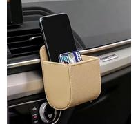YPSQQHD Car air outlet storage box, compatible with BYD Tang DM-i DM-p DM 2.0T EV, multi-functional car storage box for mobile phones, interior accessories,Beige