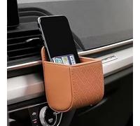 YPSQQHD Car air outlet storage box, compatible with Honda CR Z Prelude 5, multi-functional car storage box for mobile phones, interior accessories,Brown