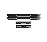 YPSQQHD Car door sill strips compatible with Kia Shuma Carens Carnival VQ, stainless steel anti-stepping stickers, protective strips, exterior decorative accessories,Carbon-Fiber-Look