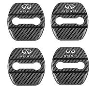 YPSWYYXC 4PCS Car Door Locks Protective Cover for Infiniti FX35 Q50 Q30 ESQ QX50 QX60 QX70 EX JX35 G35 G37 EX3, Car Doors Locks Stopper Guard Set Protective Cover Car Accessories