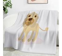 Ypthriline Cartoon Lion Blanket, Cartoon Animals Microfiber Flannel Throw Blanket, Comfortable Soft Fluffy and Warm, Blankets for Beds, Sofas and Recliners, 150×200 CM