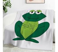 Ypthriline Little Frog Blanket, Simple Cute Style Microfiber Flannel Throw Blanket, Comfortable Soft Fluffy and Warm, Blankets for Beds, Sofas and Recliners, 230×270 CM