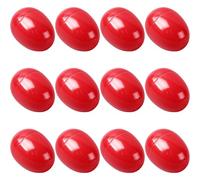 yptniginu Easter Eggs 2.4” - Red Fillable Easter Eggs - 12 Pcs Easter Basket Stuffers - Red Eggs Bowl and Vase Filler Faux for DIY Spring and Easter Decorations (Red)