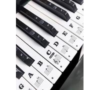 YPTSYSYS Piano Notes Guide for Beginner, Removable Piano Keyboard Note Labels for Learning, 61-Key standard full-size, Made of Silicone Rubber, Reusable and Comes with Box(Colorful)